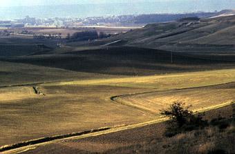 SS 1985 5 Paisaje en el camino de Wanba a Zaratán.