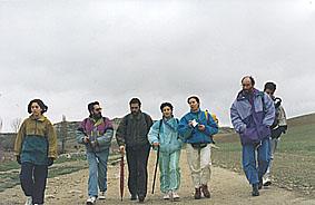 SS 1993 3 Marchando: Paula (hija de Guillermo), Guillermo, luís Rodríguez, Pili -D, Matilde, Daniel, Sobrino Matilde.