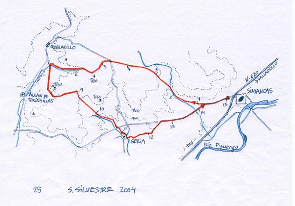 San Silvestre 2004 - Ruta.