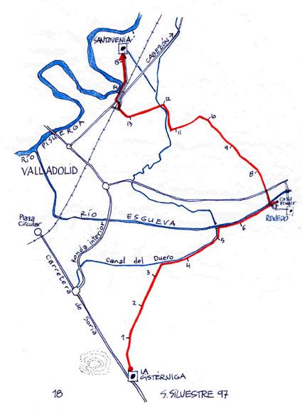 San Silvestre 1997 - Ruta.