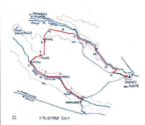 San Silvestre 2001 - Ruta.