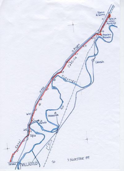 San Silvestre 1989 - Ruta.