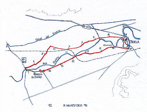 San Silvestre 1991 - Ruta.