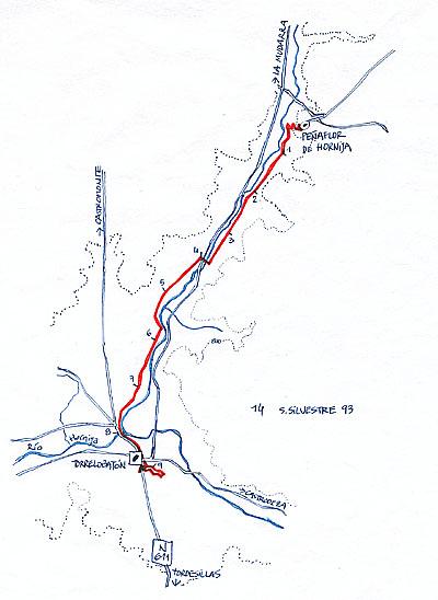 San Silvestre 1993 - Ruta.