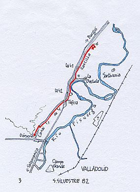 San Silvestre 1982 - Ruta.