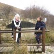 SS 2017 44 Mariví (nueva) y Angelines en la fuente de Villafaldetas.