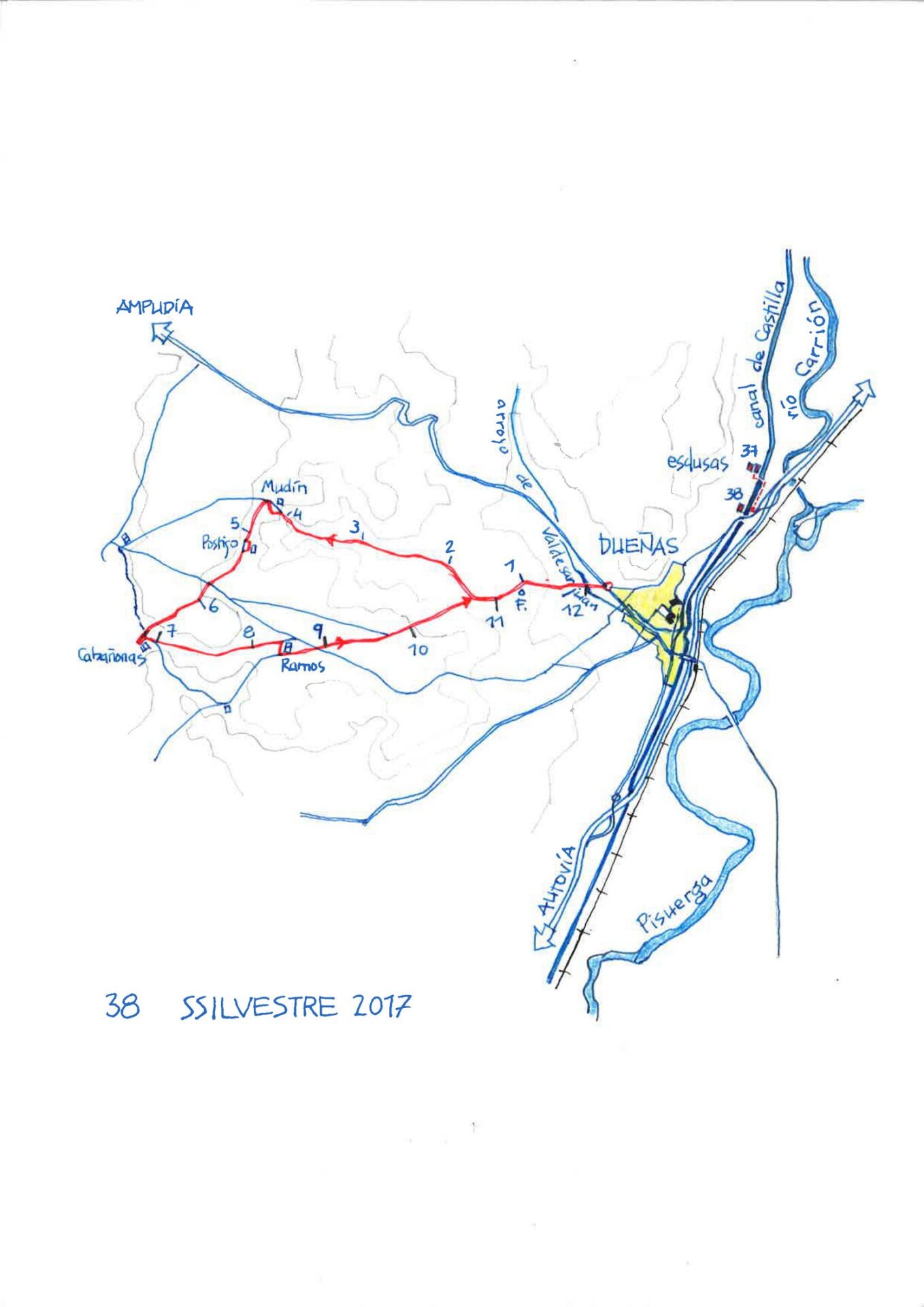 SS 2017 - Ruta  marcha 38