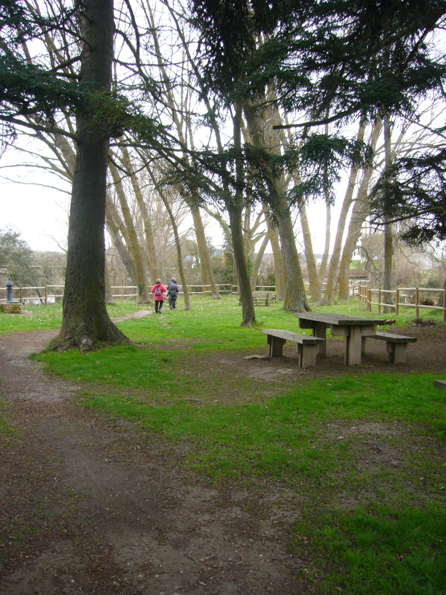 SS 2022 38 Llegando al lugar de la comida. Mari Paz y Gwendo.